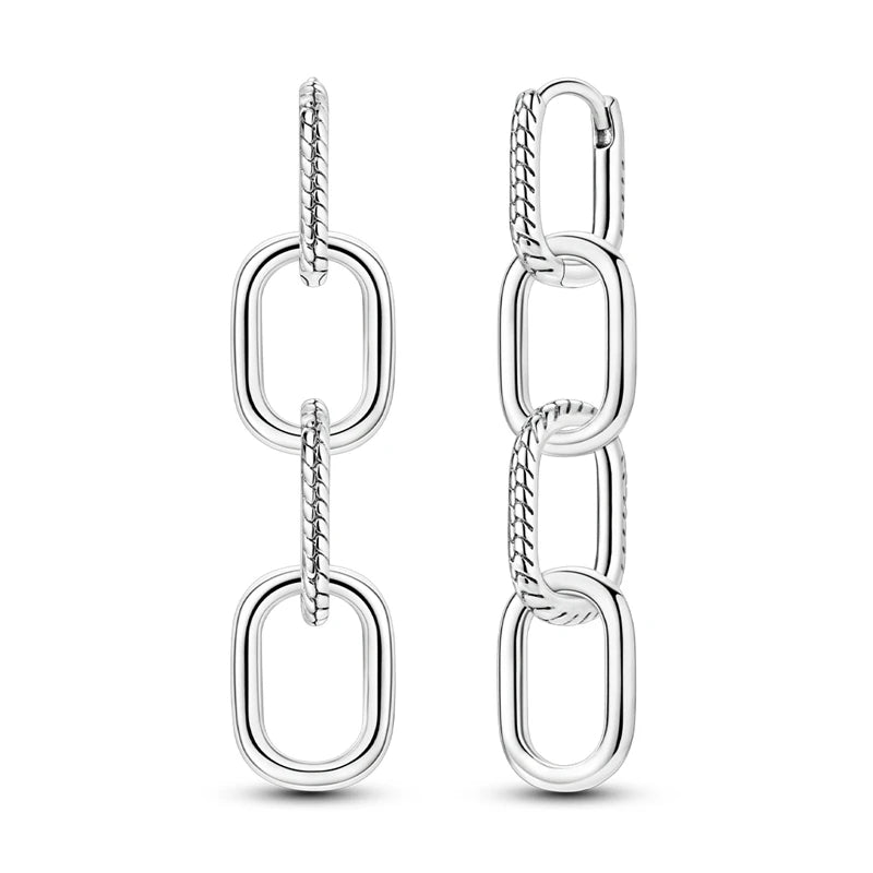 2025 New 925 Sterling Silver Hoop Earrings Flowers Zircon Drop Earrings Stud For Woman Fine Birthday Wedding Party Jewelry Gifts