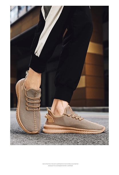 Men's Non-Slip Casual Sneakers Breathable Outdoor Jogging Training Hiking Sports Running Outdoor Women Weave Knit Lace Up Shoes.