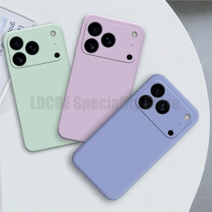 Liquid Silicone Case For iphone 17 Pro Max For iphone 17 17 Pro 17 Pro Max Cover TPU Shockproof Protective Cover iphone 17 Air.