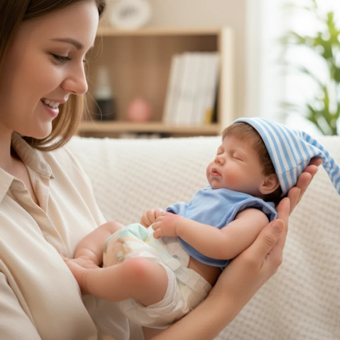 18Inch Can Open Mouth Close Eyes LouLou Full Solid Silicone Bebe Reborn Girl & Boy Doll With Rooted Hair Corpo De Silicone Doll.