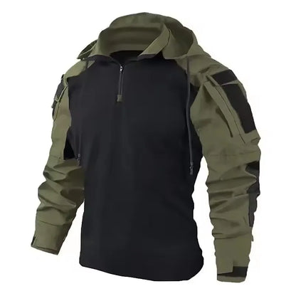 Outdoor Uniform Tactical Suits Wear Resistant T-Shirt Hood Pants Men Clothes Combat Shirts Airsoft Paintball Hunting Clothing.