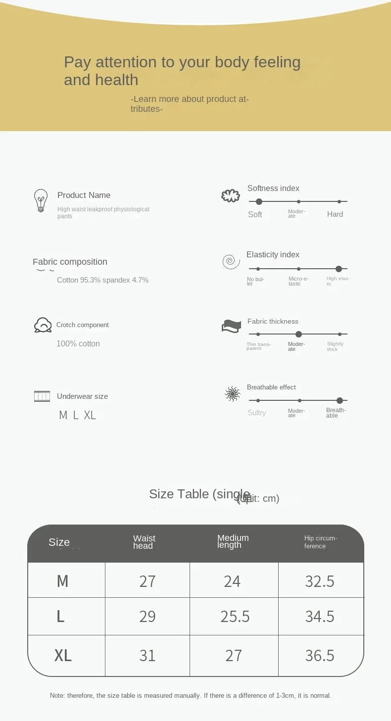 3PCS Cotton Menstrual Panties Leak Proof Breathable Cartoon cat Panties Woman Women Girls Physiological Pants Women's Intimates.