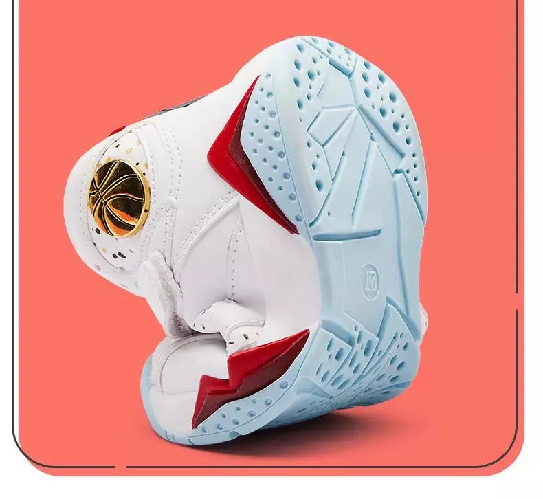 2025 Children's Basketball Shoes for Boys Non-slip Breathable Comfortable Sport Shoes Boys Outdoor Training Basketball Sneakers.