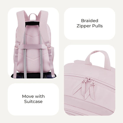 BAGSMART Laptop Backpack Large Capacity Women Casual Travel Bag College School Backpack For Boys Girls.