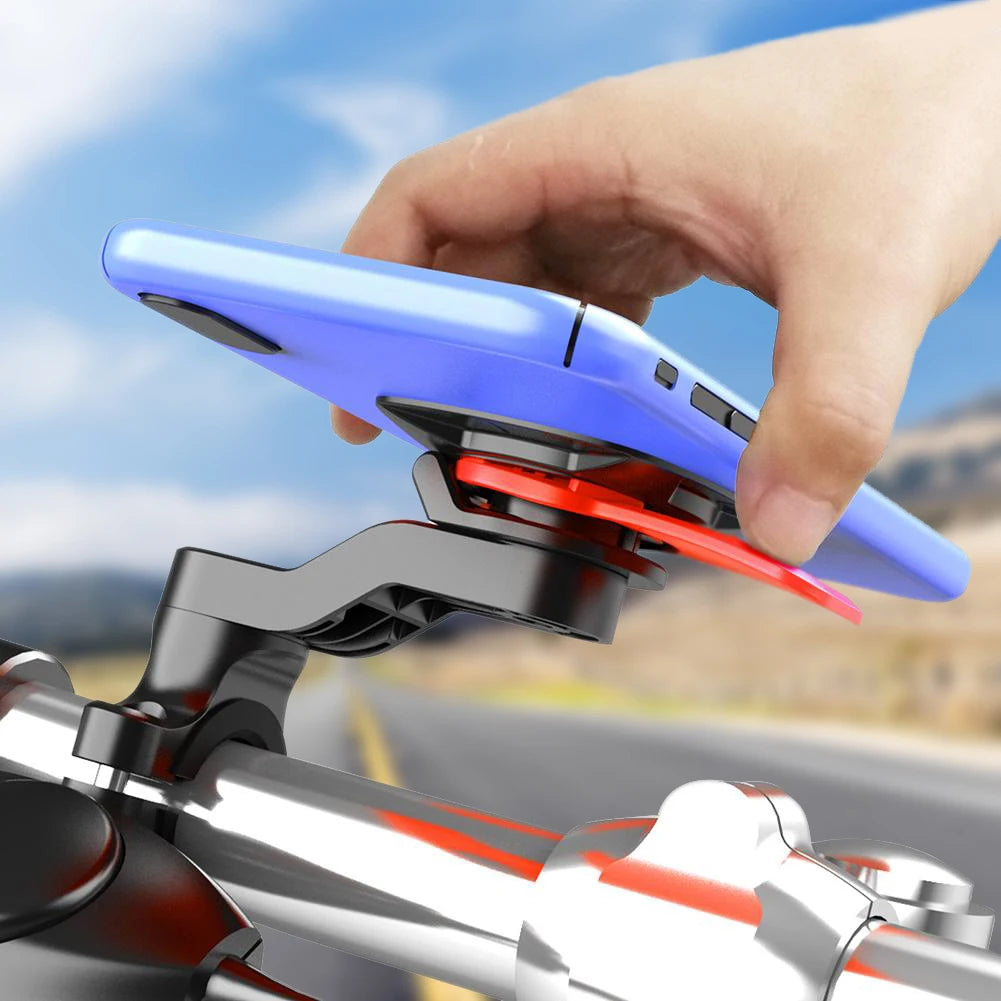 Universal Motorcycle Bike Phone Holder Stand Bicycle Phone Bike Holder 360° Rotatable Support Security Bracket Quick Release.