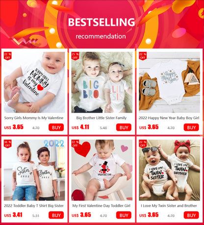 Ich und Mama Love You Daddy Baby Jungen Mädchen Overall Neugeborenes Baby Kleinkind Kleidung Kurzarm Body Valentinstag Geschenke.