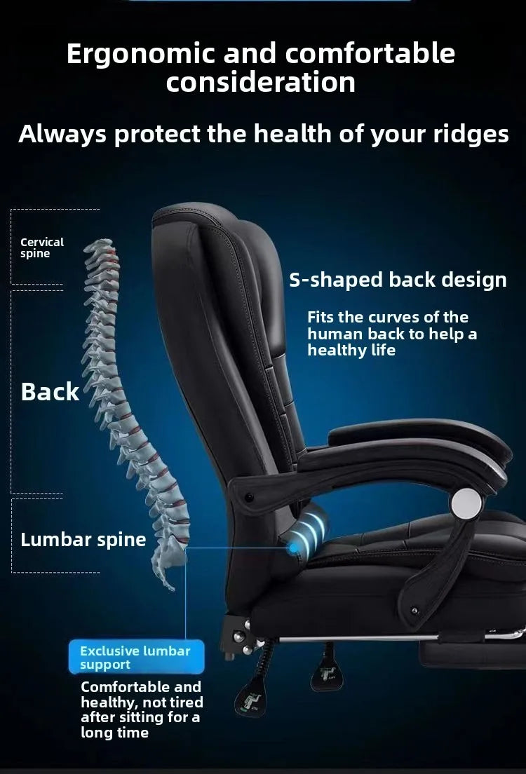 Drehbarer, anhebbarer mobiler E-Sport-Stuhl, bequemer Bürostuhl zum Liegen und Sitzen