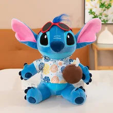 20-40cm Anime Cartoon Pink Angel Series Lilo & Stitch Doll Cute Hug Duck Stitch Plush Toy Soft Stuffed Kawaii Kid Birthday Gift