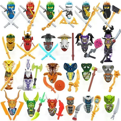 Hot Toys Anime Characters 24 Pieces Ninjago Mini Figure Building Block Toys Mini Doll Doll Figure Blocks Kids Toys Birthday Gift.