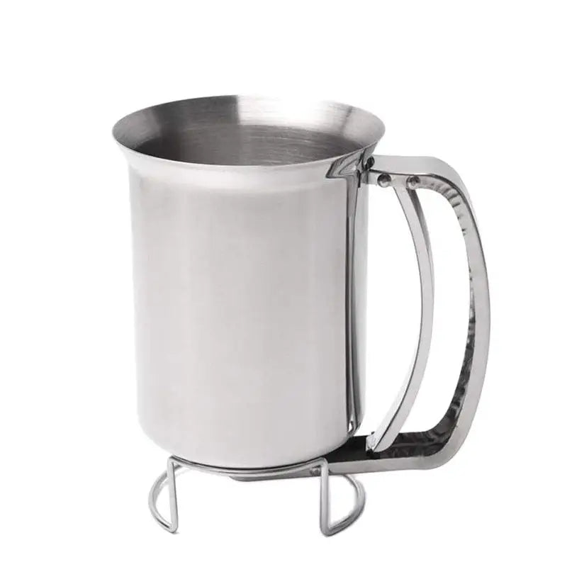 Steel Batter Dispenser with Rack Dough Funnel Cupcake Baking Dispenser Kitchen Tools.