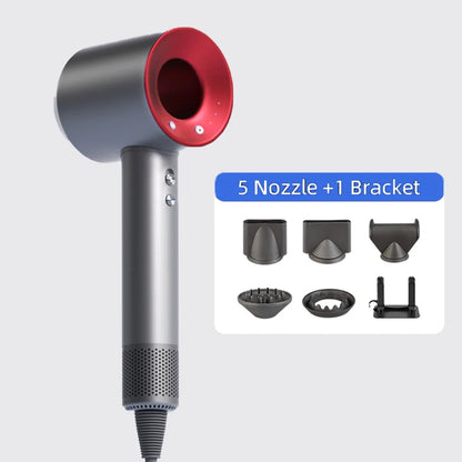 High-speed bladeless hair dryer Negative ion hair care High power, silent and quick drying, portable, suitable for home travel.