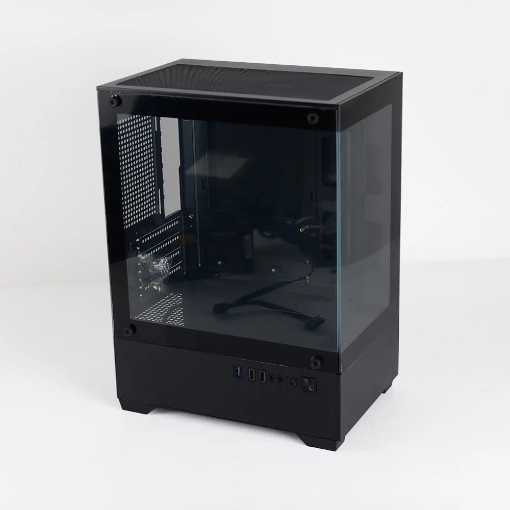 MANMU Tempered Glass Transparent Pc Case Cabinet M-Atx Gaming Rgb Case Desktop Tower Computer Case.