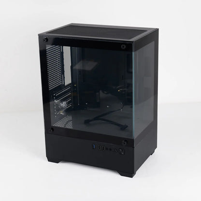 MANMU Tempered Glass Transparent Pc Case Cabinet M-Atx Gaming Rgb Case Desktop Tower Computer Case.