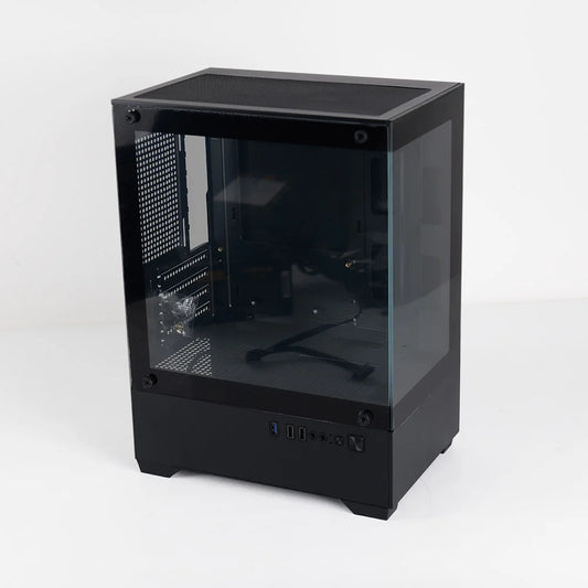 MANMU Tempered Glass Transparent Pc Case Cabinet M-Atx Gaming Rgb Case Desktop Tower Computer Case.