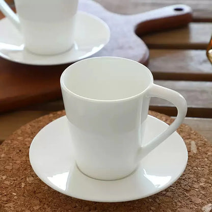 Plain white quality bone china tea cups set, ceramic coffee cup, japanese coffee cup, porcelain turkish coffee cups, originales.