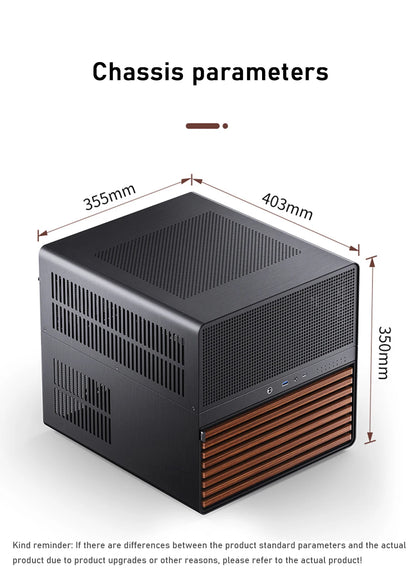Jonsbo N5 NAS Computer Chassis ITX/M-ATX/ATX/E-ATX PC Case 12+4 Hard Disk Space ATX Power Supply With Fan Aluminum Desktop Case