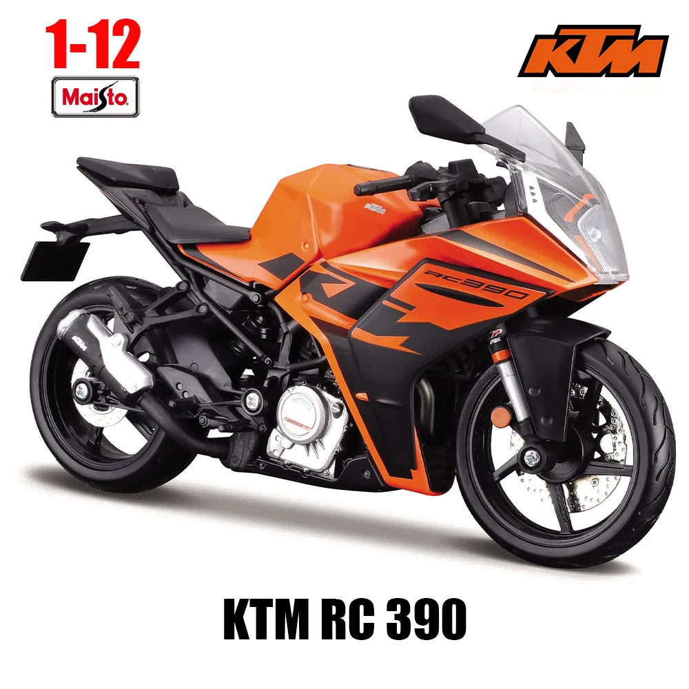 Maisto 1:12 KTM series KTM RC 390 690 DUKE 1290 simulation alloy motocross authorized motorcycle model toy car Collecting gifts
