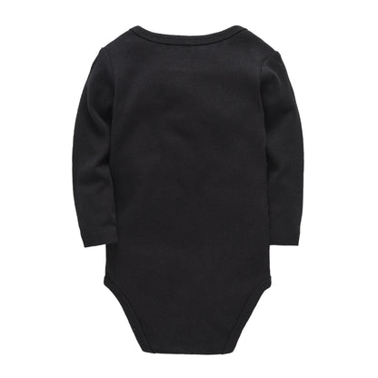 Honeyzone 3PCS Schwarz Baby Jungen Kleidung Sets Langarm Body Baumwolle Weiche Overalls Unterwäsche Neugeborenen Loungewear Infant Outfit.