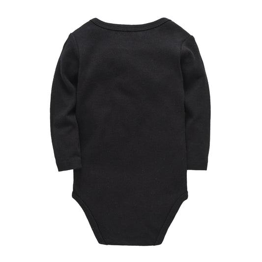 Honeyzone 3PCS Schwarz Baby Jungen Kleidung Sets Langarm Body Baumwolle Weiche Overalls Unterwäsche Neugeborenen Loungewear Infant Outfit.