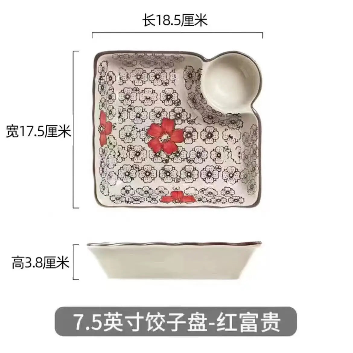 8/10Inch French Vintage Rose Ceramic Plate European Style Dinner Dishe Plates Salad Dessert Dinner Dish Household Art Tableware.