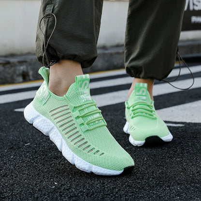 Male Sneakers Summer Men's Trendy Sports Lightweight Casual Running Breathable Mesh Comfortable Tennis Shoes Zapatillas Hombre.