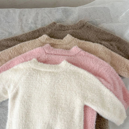 2024 neue Herbst Infant Baby Jungen Mädchen Overall + Hut Samt Einfarbig Lange SleevedNewborn Baby Mädchen Bodys Baby kleidung.