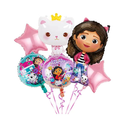 Disney Gabby Puppenhaus Geburtstag Party Dekoration Ballon Servietten Kinder Einweggeschirr Thema Party Supplies Kinder Geschenke
