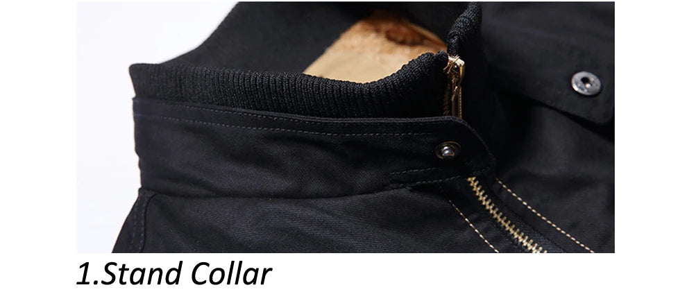 DIMUSI Winter Men's Bomber Jacket Casual Mens Outwear Fleece Warm Coats Fashion Stand Collar Uniform Jackets Mens Brand Clothing.
