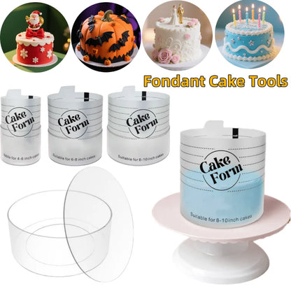 Adjustable Round Cake Ring Mold Retractable Fondant Tools Mousse Cake Ring Acrylic Circle Baking Ring Cake Tools.