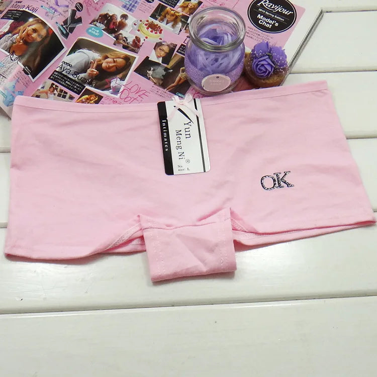 Panties cotton boxer women underwear Safety female panty print lingerie ladies girls intimate woman 5 Pcs/Lot