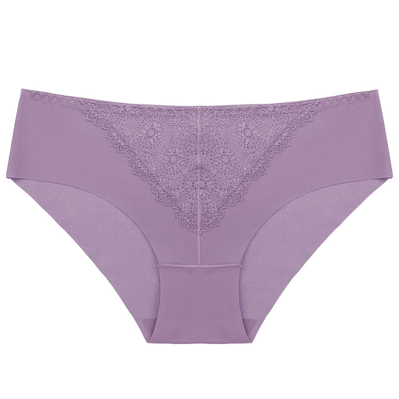 BZEL 10PCS/Set Women's Panties Exquisite Sweet Lace Underwear Sexy Lingerie Silk Satin Briefs Woman Comfort Breathable Underpant.