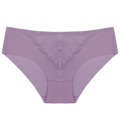 BZEL 10PCS/Set Women's Panties Exquisite Sweet Lace Underwear Sexy Lingerie Silk Satin Briefs Woman Comfort Breathable Underpant.