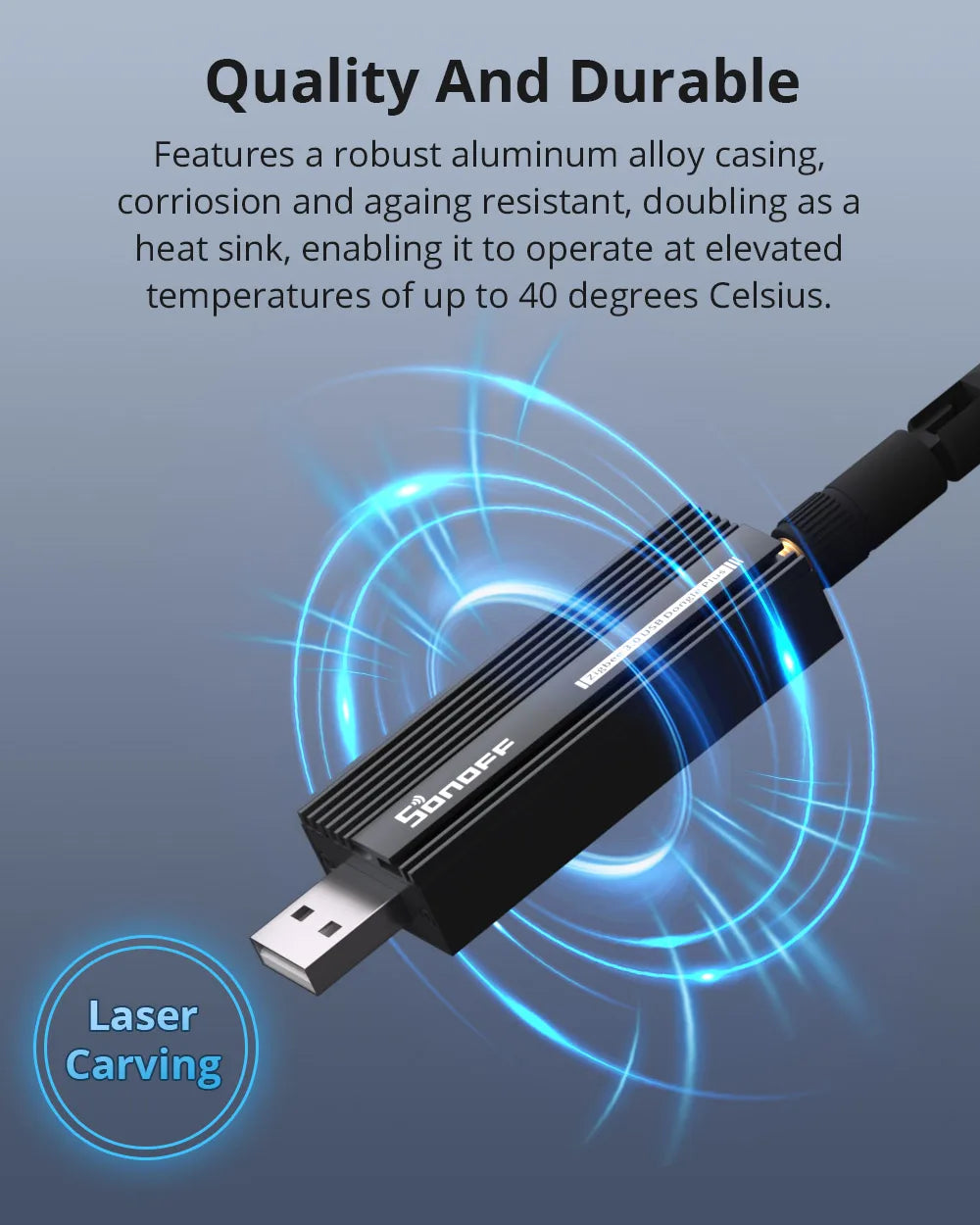 Sonoff Zigbee 3.0 USB-Dongle Plus ZBdongle-E Wireless Zigbee Gateway USB-Schnittstelle Capture EFR32MG21 Google Home Sprachsteuerung.