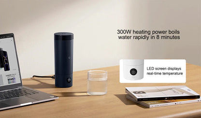 NEW XIAOMI Mijia Portable Electric Kettle 2 Thermos Cup Fast Water Boiler 350ml Smart Temperature Insulated Kettle Travel - CN.