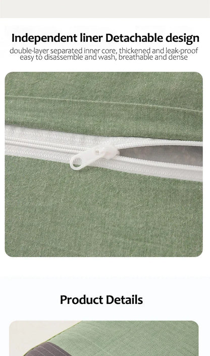 Sobakawa Traditional Buckwheat Standard Size Pillow Organic Cotton with Natural Technology for Cool Sleep Bed Sleep Pillow.