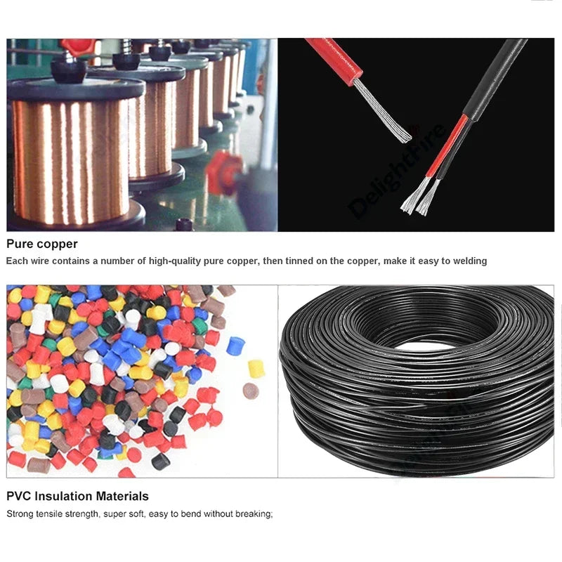 Sheathed Cable 2 3 4 5 6 7 8 Core Electrical Wire 28 26 24 22 20 18 AWG Electronic Audio Wires For Automotive Speakers LED Light