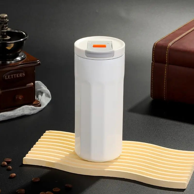 New Xiaomi Ceramic Coating Coffee Mug Stainless Steel Insulated Mug High-value Girls Cup Portable Walking Mug for Home School.