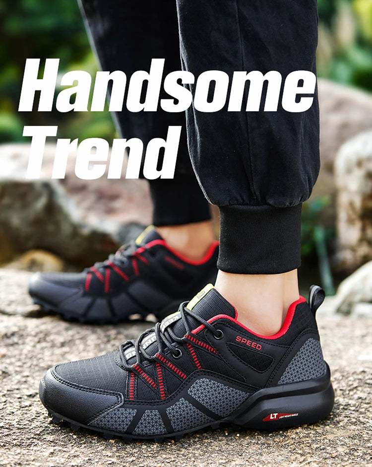 Men's Hiking Sports Shoes Waterproof And Wear-Resistant Hiking Training Shoes Outdoor Woodland Non-Slip Tactical Training Shoes.