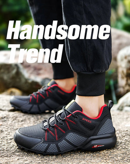 Men's Hiking Sports Shoes Waterproof And Wear-Resistant Hiking Training Shoes Outdoor Woodland Non-Slip Tactical Training Shoes.