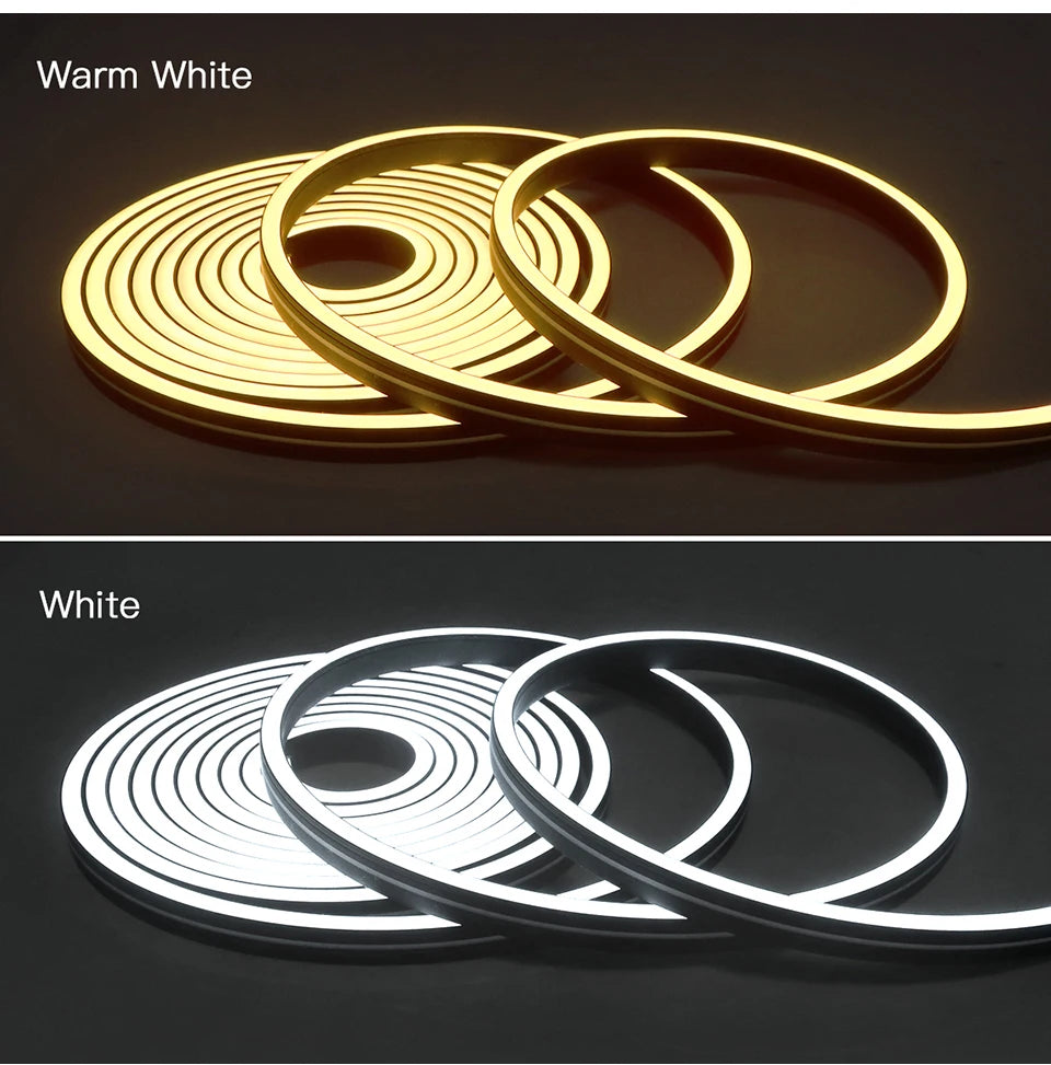 24V LED Strip High Quality Black Silicone LED Neon Light Tube Touch Motion Sensor Switch DIY Kitchen Cabinet Bedroom Backlight.