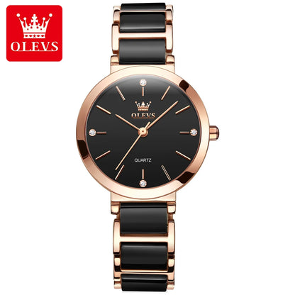 OLEVS Women's Wristwatch Luxury Brand Watch for Women Elegant Bracelet Waterproof Fashion Quartz Ladies Watches Reloj Para Mujer