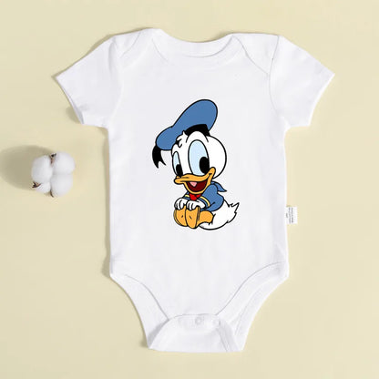 Baby Donald und Daisy Babykleidung Baumwolle Neugeborene Bodys Twin Junge Mädchen Onesie Sommer Overall
