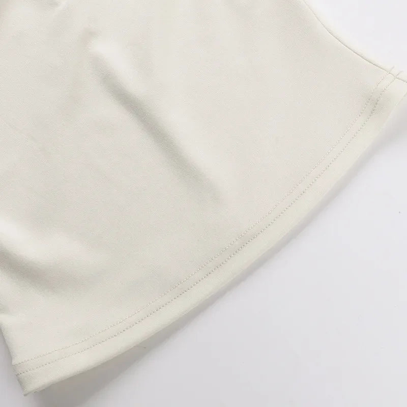 Sexy Asymmetrical Shoulder T-Shirt Women's Versatile Strapless Top Summer New Arrival Polyester Fiber One-Shoulder Sleeveless.