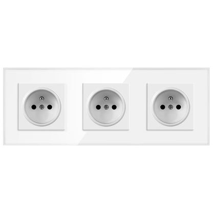 Nywp Französisch standard stecker, glas wallboard, Französisch netzteil, 16a 220V erdung buchse, kind schutz tür