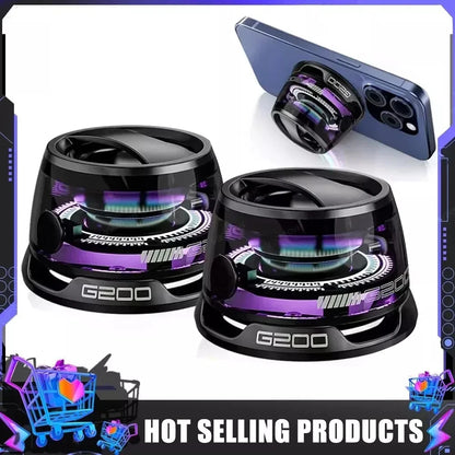 G200 Magnetic Portable Bluetooth 5.3 Speaker Mini Sound Box Multifunctional LED Color Light Stereo Soundbar Wireless Loudspeaker.