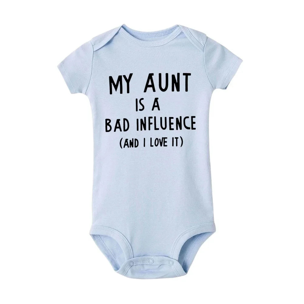 MY Tante Baby Junge Mädchen Bodysuit Overall Freizeitkleidung Outfit Sommer Kurzarm Overall Einteiliger Overall 0-24M.