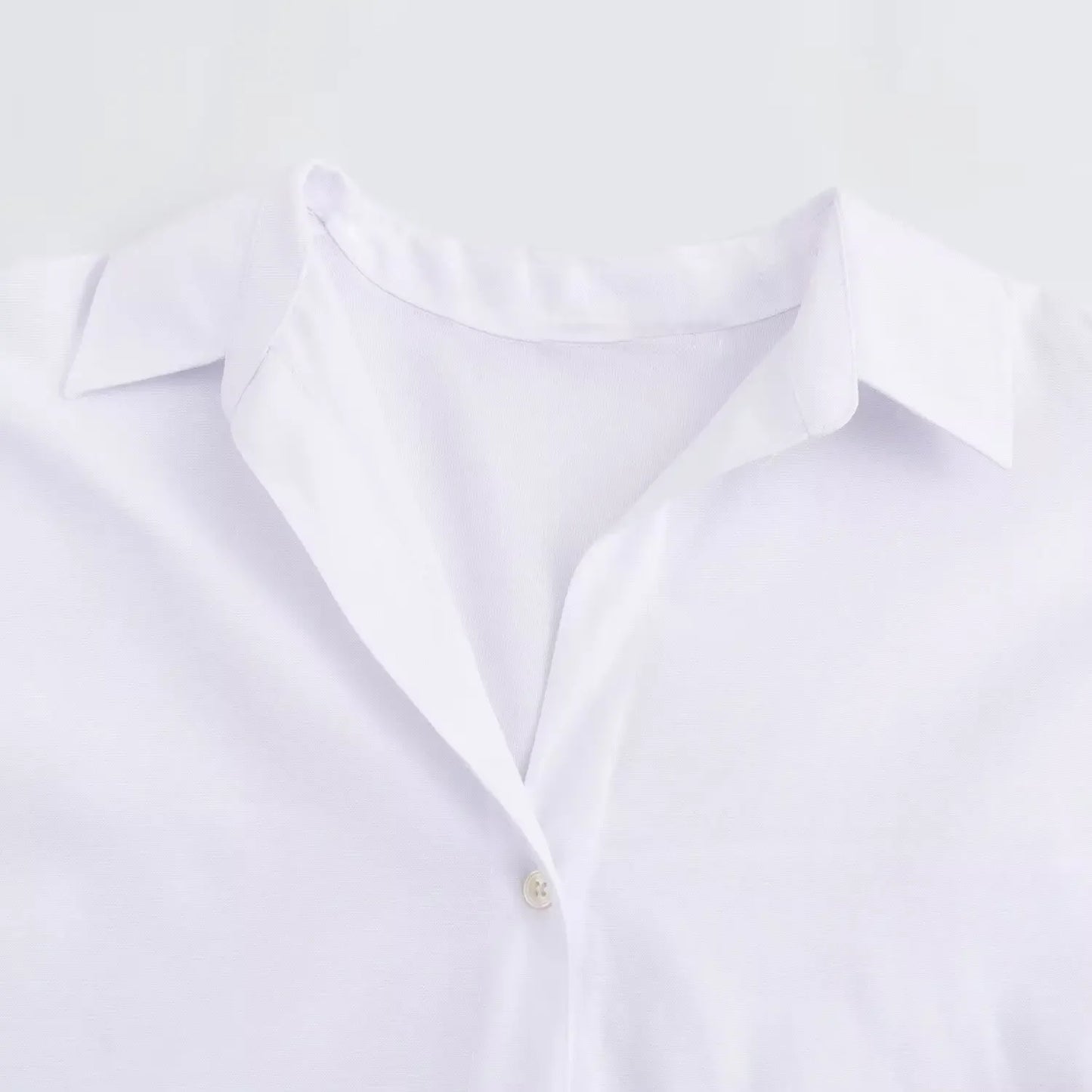 Women Fashion Spring Cotton Oxford Long Sleeve Single-breasted Lapel Blouse Street Clothing Shirt Chic Ladies Tops Mujer.