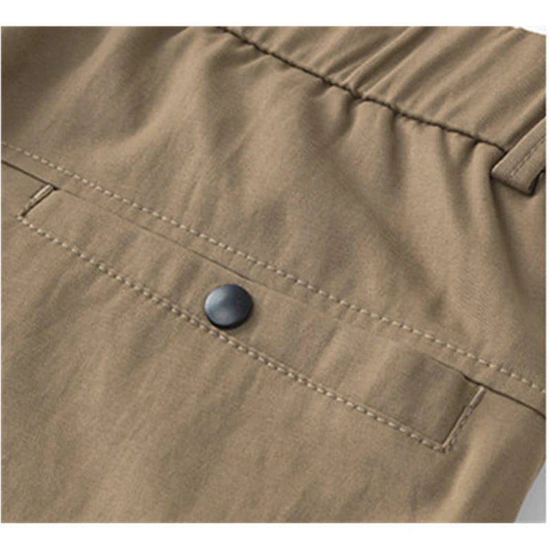 Men's Slim-Fit Straight-Leg Casual Trousers for Young and Middle-Aged Men - New Autumn Collection.