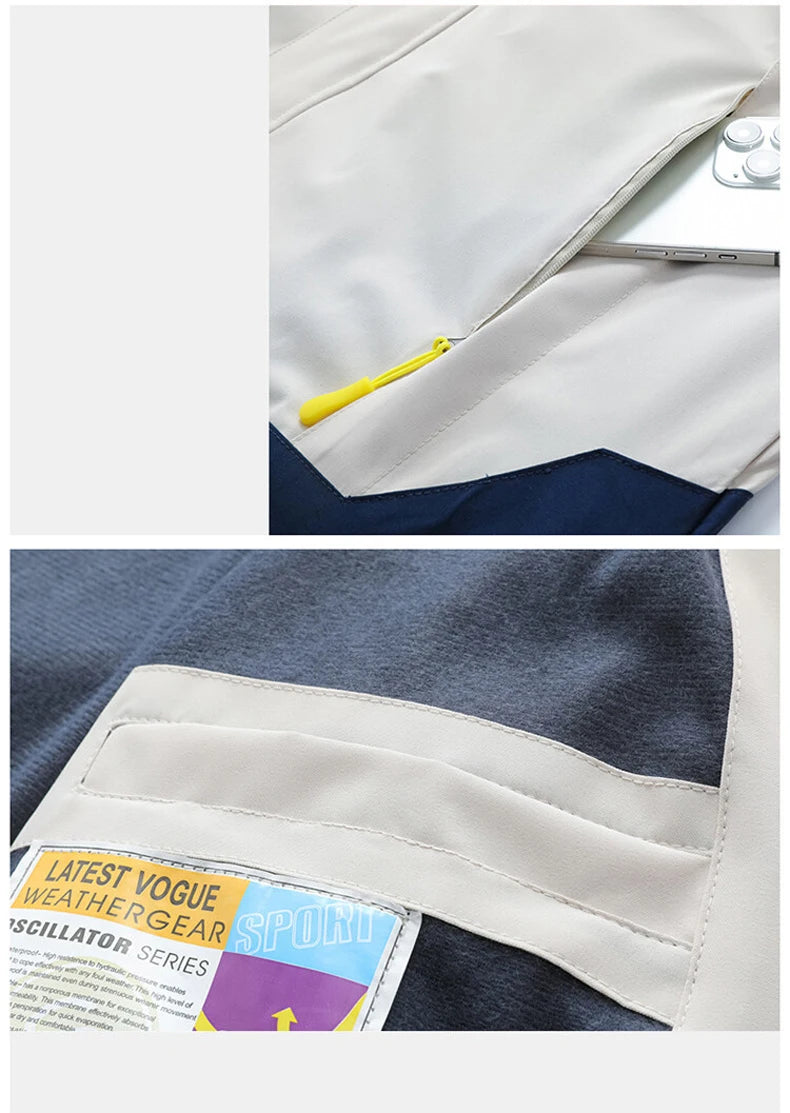 MANTLCONX New Waterproof Men's Jacket Coat Outdoor Hooded Men's Spring Jacket Windbreak Autumn Male Coat Fashion Clothing Brand.