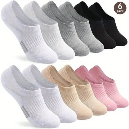 5 Pairs Women Cartoon Patterned Socks Trendy Versatile Breathable Sweat Wicking Deodorizing Antibacterial Comfortable Socks